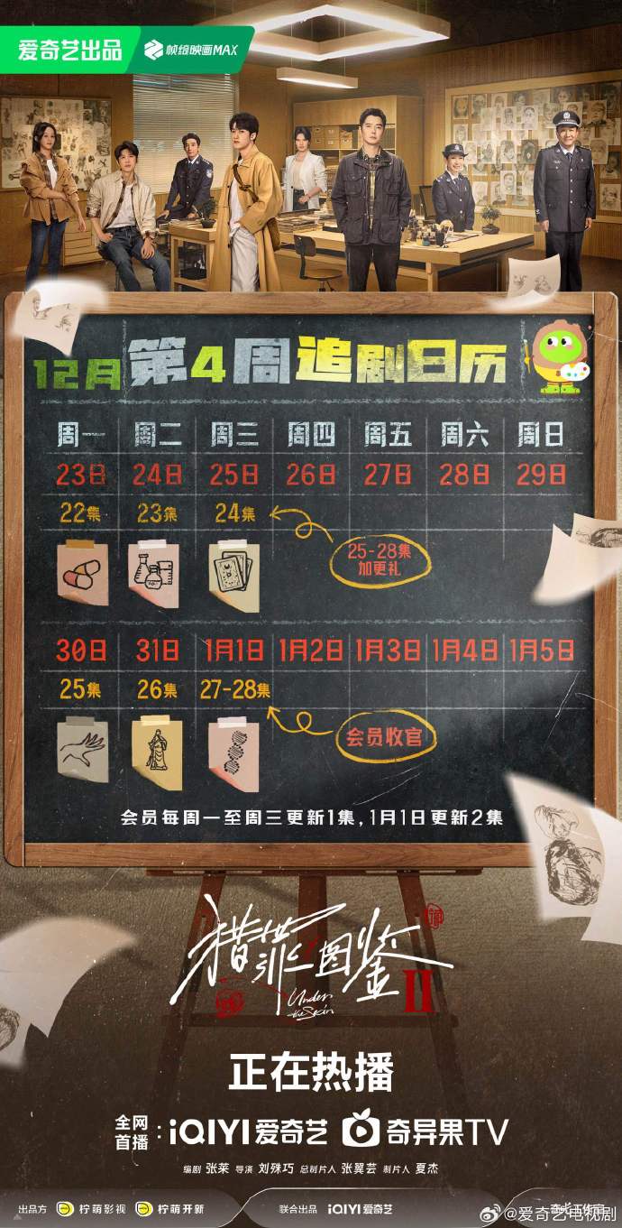 电视剧《猎罪图鉴2》最新追剧日历一览