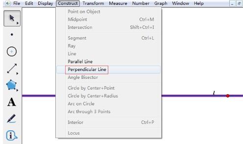 《几何画板》过一点作已知直线的垂线方法介绍
