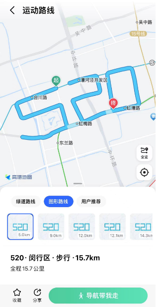 《高德地图》图形路线功能开启方法