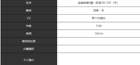 《宿命回响弦上的叹息》四季冬技能及属性详解